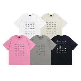 Balenciaga 2025 new classic LOGO loose men's and women's short-sleeved T-shirts-1930